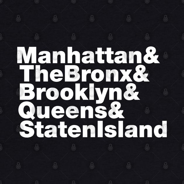 5 Boroughs ~ New York City by forgottentongues